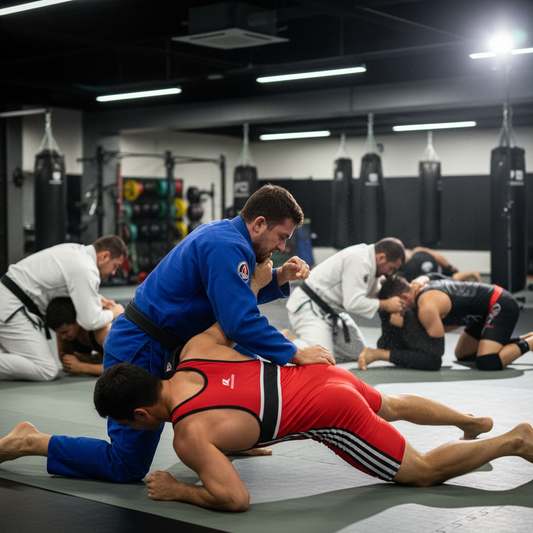 BJJ and wrestling, crop photo into square