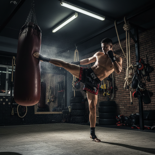 square photo, muay thai striking