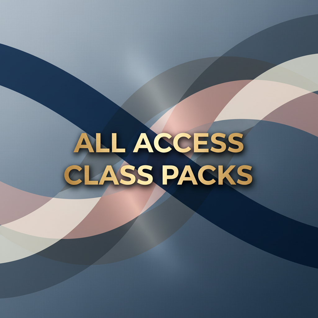 the only text should be 
ALL ACCESS CLASS PACKS


nothing else. keep photo cropped in square